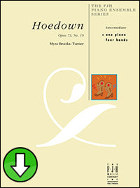 Hoedown, Opus 73, No. 19 (Digital Download)