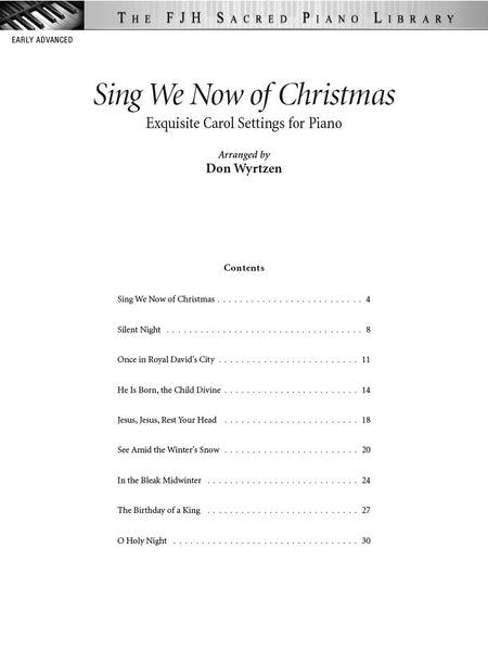 Sing We Now of Christmas (Exquisite Carol Settings for Piano)