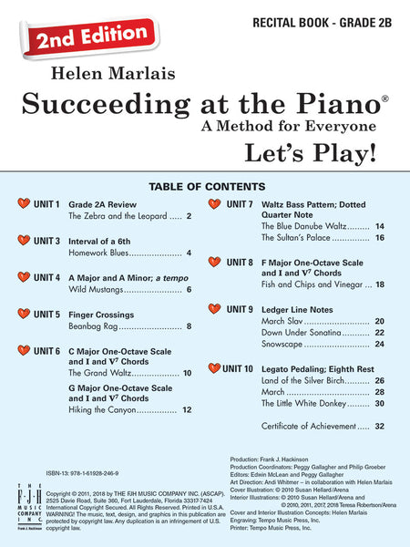 Succeeding at the Piano Recital Book - Grade 2B (2nd Edition)