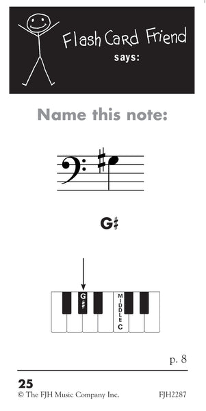 Succeeding at the Piano Flash Card Friend - Grade 1B (2nd Edition)
