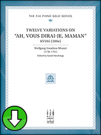 Twelve Variations on "Ah, vous dirai-je, Maman" (Digital Download)