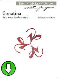 Sonatina in a Neoclassical style (Digital Download)