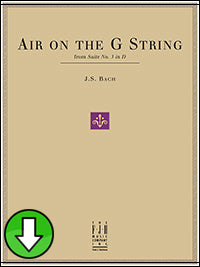Air on the G String, from Suite No. 3 in D (Digital Download)