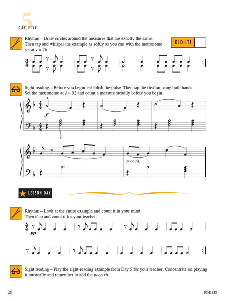 Sight Reading and Rhythm Every Day, Book 2B