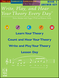 Write, Play, and Hear Your Theory Every Day, Answer Key, Book 1
