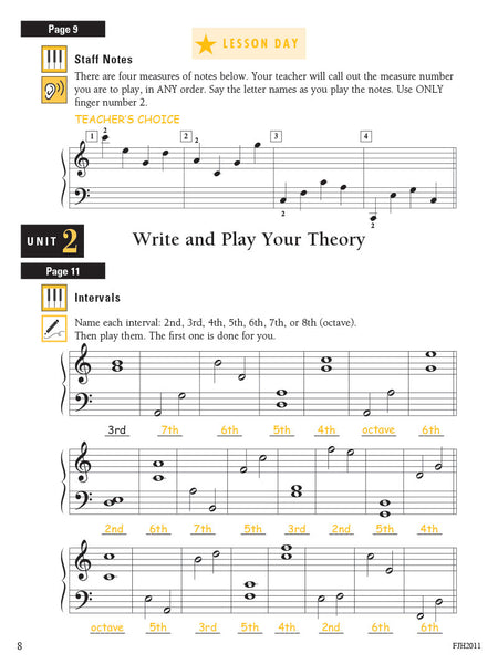 Write, Play, and Hear Your Theory Every Day, Answer Key, Book 3