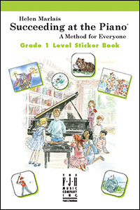 Succeeding at the Piano Sticker Book - Grade 1