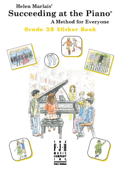 Succeeding at the Piano Sticker Book - Grade 2B