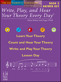Write, Play, and Hear Your Theory Every Day, Answer Key, Book 5