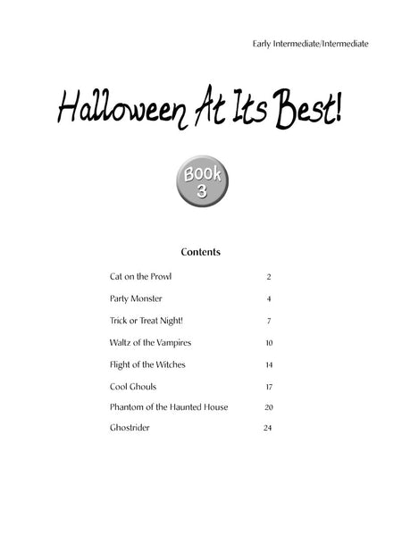 Halloween at its Best, Book 3
