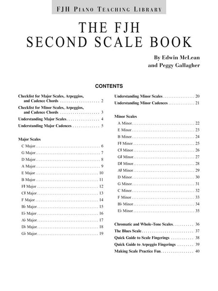 The FJH Second Scale Book