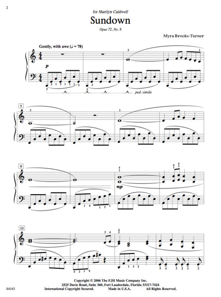 Sundown, Op. 72, No. 8 (Digital Download)