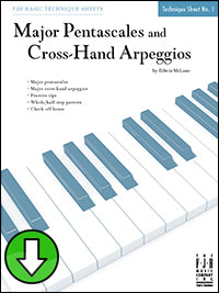 Major Pentascales and Cross-Hand Arpeggios (Digital Download)
