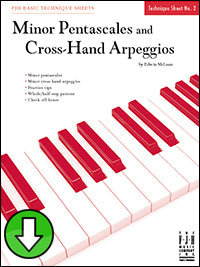 Minor Pentascales and Cross-Hand Arpeggios (Digital Download)