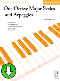 One-Octave Major Scales and Arpeggios (Digital Download)